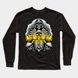 witch skull Long Sleeve T-Shirt